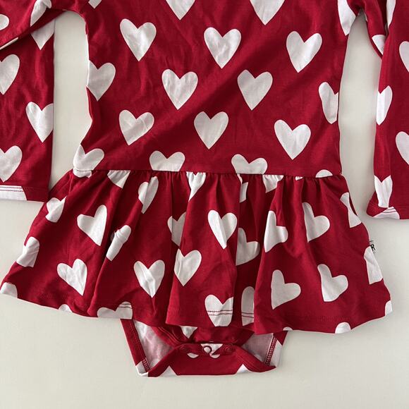 NEW Bums & Roses Bamboo Heart Ruffle Dress - Picture 2 of 6